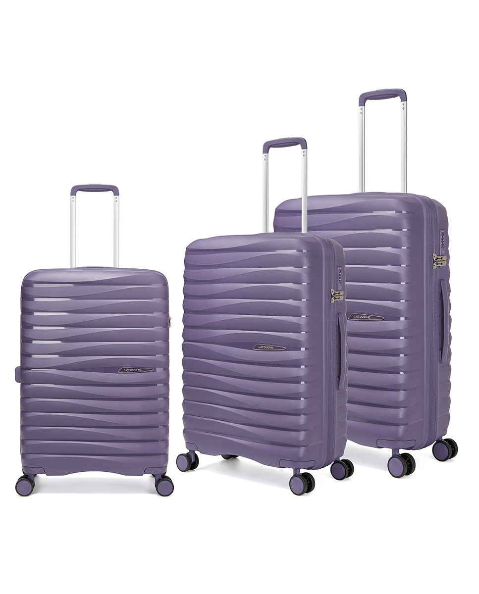Trolley de Cabine de 4 Rodas Duplas |55 cm|2,2 kg Roxo-3