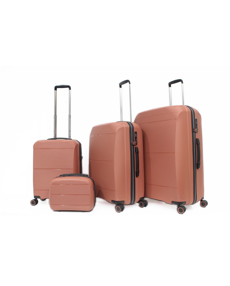 Trolley de Cabine de 4 Rodas Duplas |55,6 cm|2,9 kg Castanho-3