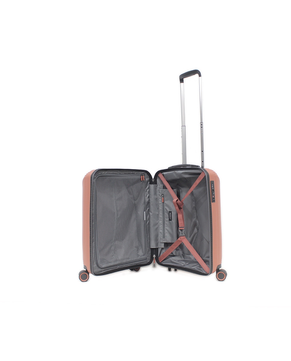 Trolley de Cabine de 4 Rodas Duplas |55,6 cm|2,9 kg Castanho-2