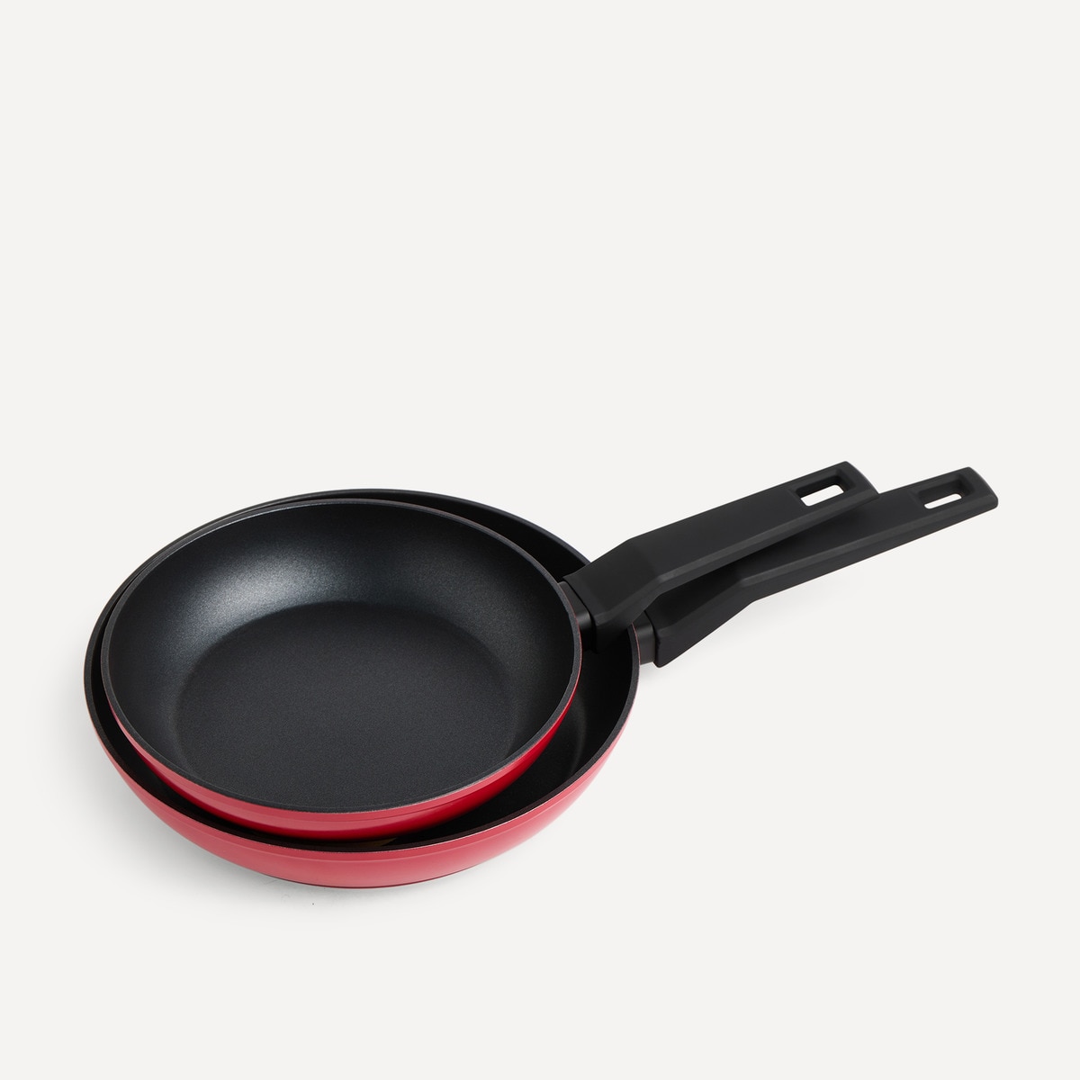 Set de 2 sartenes de aluminio Chrome El Corte Inglés Negro-1