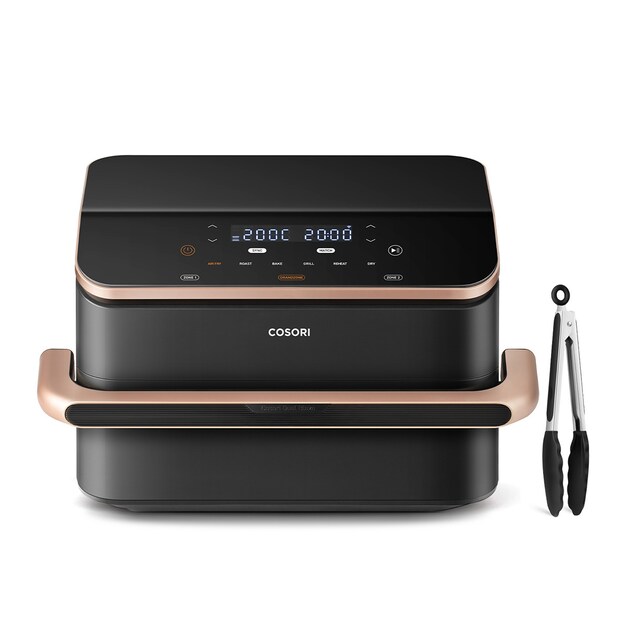 Imagem 0 de Fritadeira  Air Fryer Cososri Dual Blaze TwinFry? Chef Edition KOSP0027EUN sem Óleo de 10 Litros - Preto