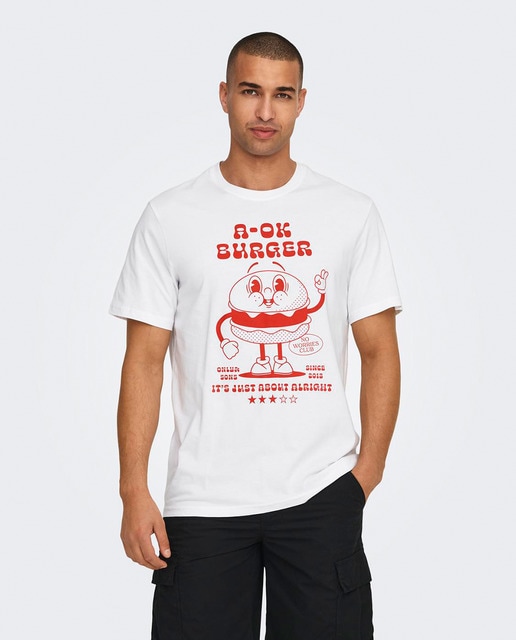 Imagem 0 de T-shirt com Manga Curta e Decote Redondo