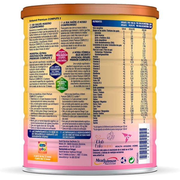 Premium 2 Folgemilch mit LIPIL * DHA ab 6 Monaten Topf 800 g