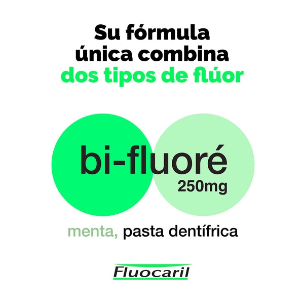 Pack Bi-fluoré Zahnpasta, verhindert Blutungen und Entzündungen des Zahnfleisches 125+125 ml
