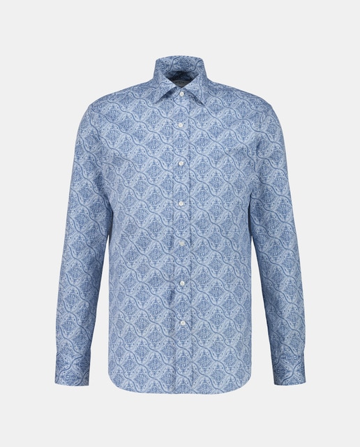 Imagem 0 de Camisa Casual de Manga Comprida com Estampado Ornamental