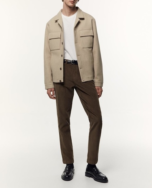 Imagen 0 de Pantalón chino pana de hombre