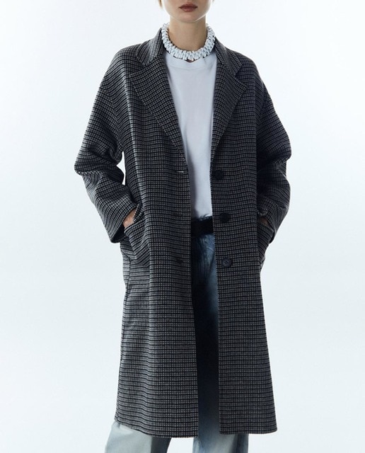 Imagen 0 de Abrigo largo cuadros