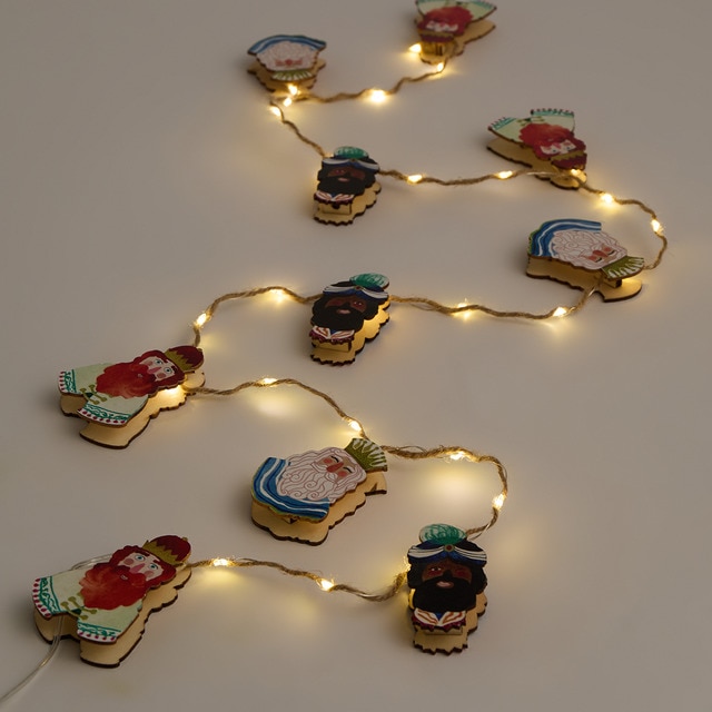 Imagen 0 de Guirnalda decorativa Reyes Magos con 27 luces LED Navidad El Corte Inglés
