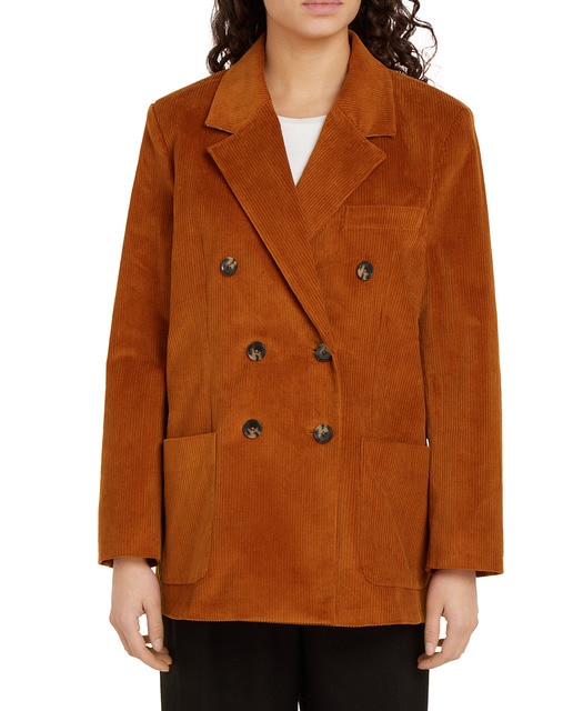 Imagen 0 de Americana de mujer con cierre de botones y bolsillos frontales