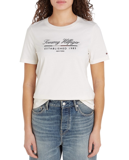 Imagen 0 de Camiseta de mujer de manga corta y cuello redondo