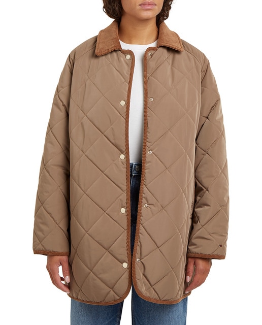 Imagen 0 de Abrigo de mujer acolchado y reversible