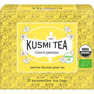 Chá Verde com sabor a Jasmim 20 saquetas embalagem 44 g - Kusmi Tea