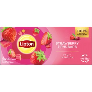 Infusão de Morango e Ruibarbo embalagem 20 saquetas - Lipton