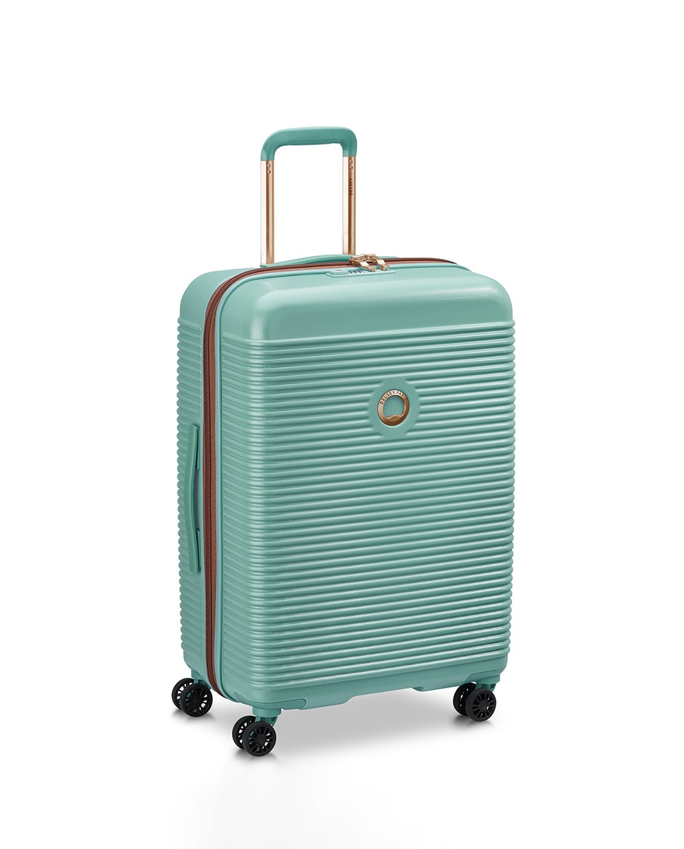 Freestyle maleta trolley mediana 4 ruedas dobles 66cm Verde-3