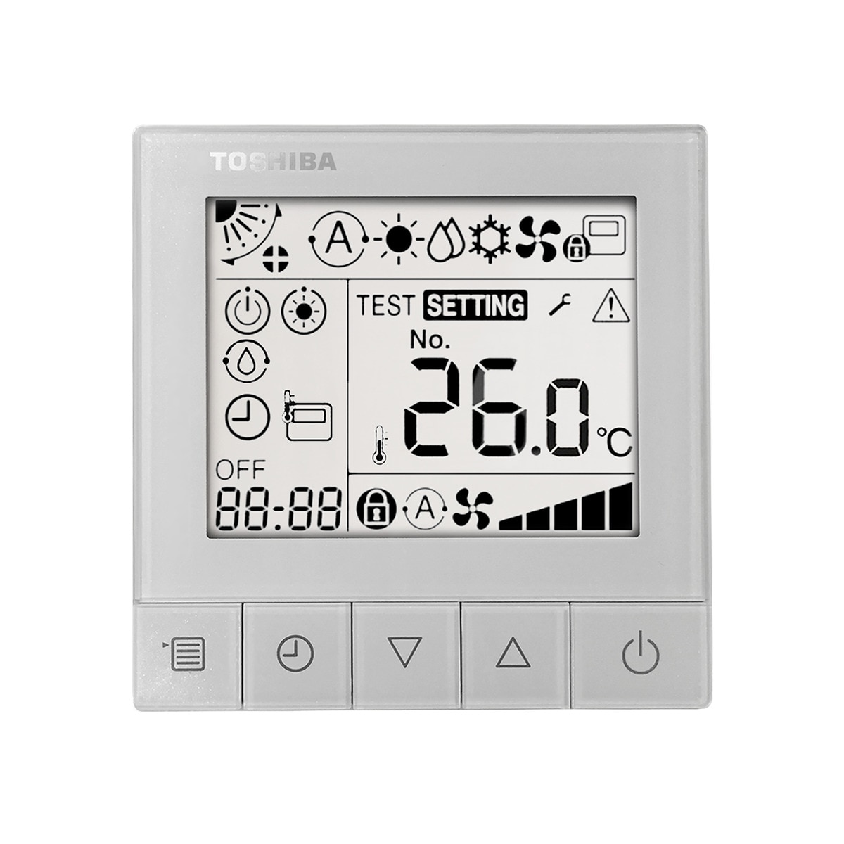 Aire acondicionado casette Toshiba  Inverter con 4300 Frig/h y 4616 Kcal/h - DAYTONA SDI 56 Blanco-3
