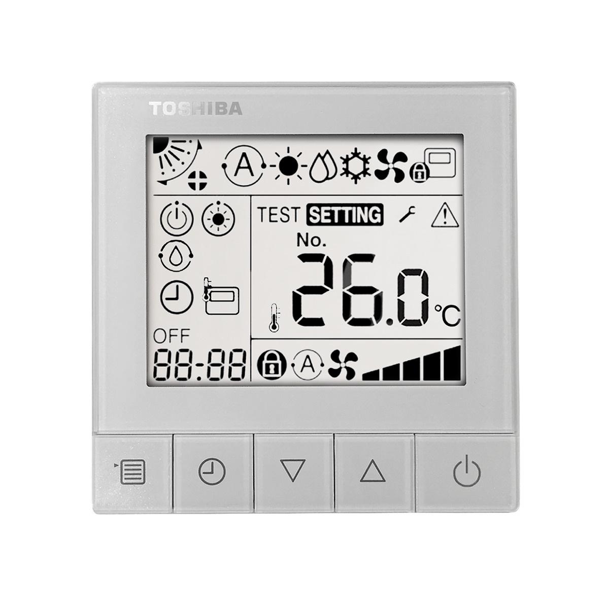 Aire acondicionado casette Toshiba  Inverter con 6106 Frig/h y 6680 Kcal/h - DAYTONA SDI 80 Blanco-3