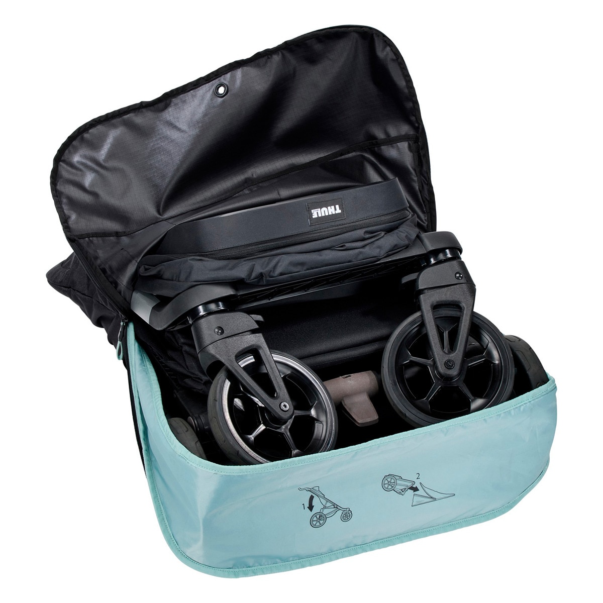 Thule Stroller Travel Bag Medium (Shine/Spring) Negro-3