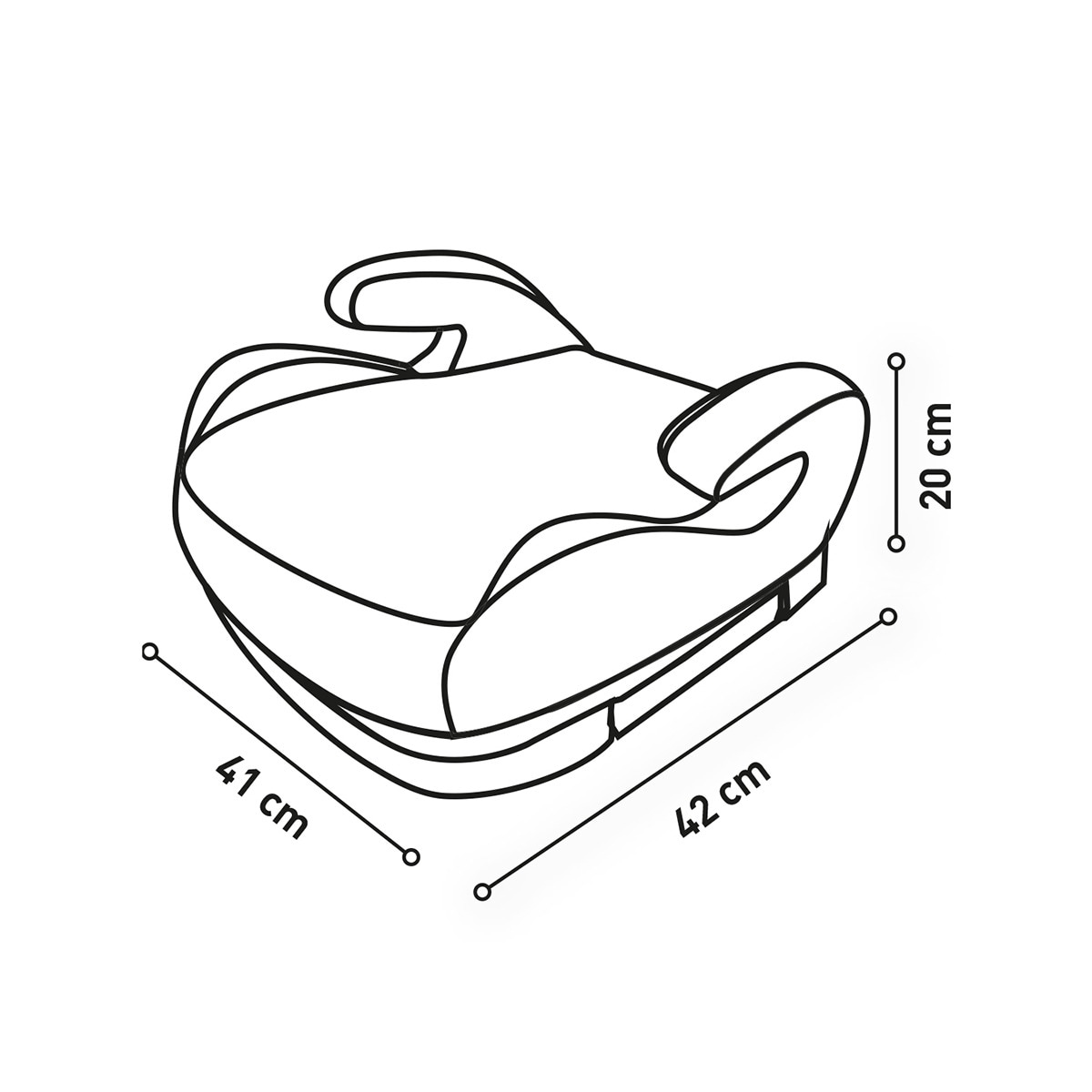 Assento Elevatório I-Size Pamy Preto-7