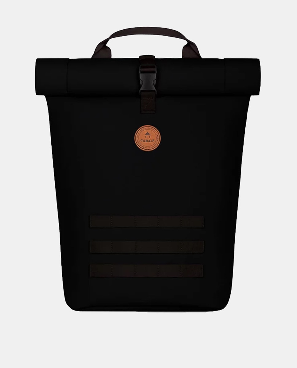 Mochila Unissexo Starter Camberra Medium em Material Reciclado e Repelente à Água Preto-1