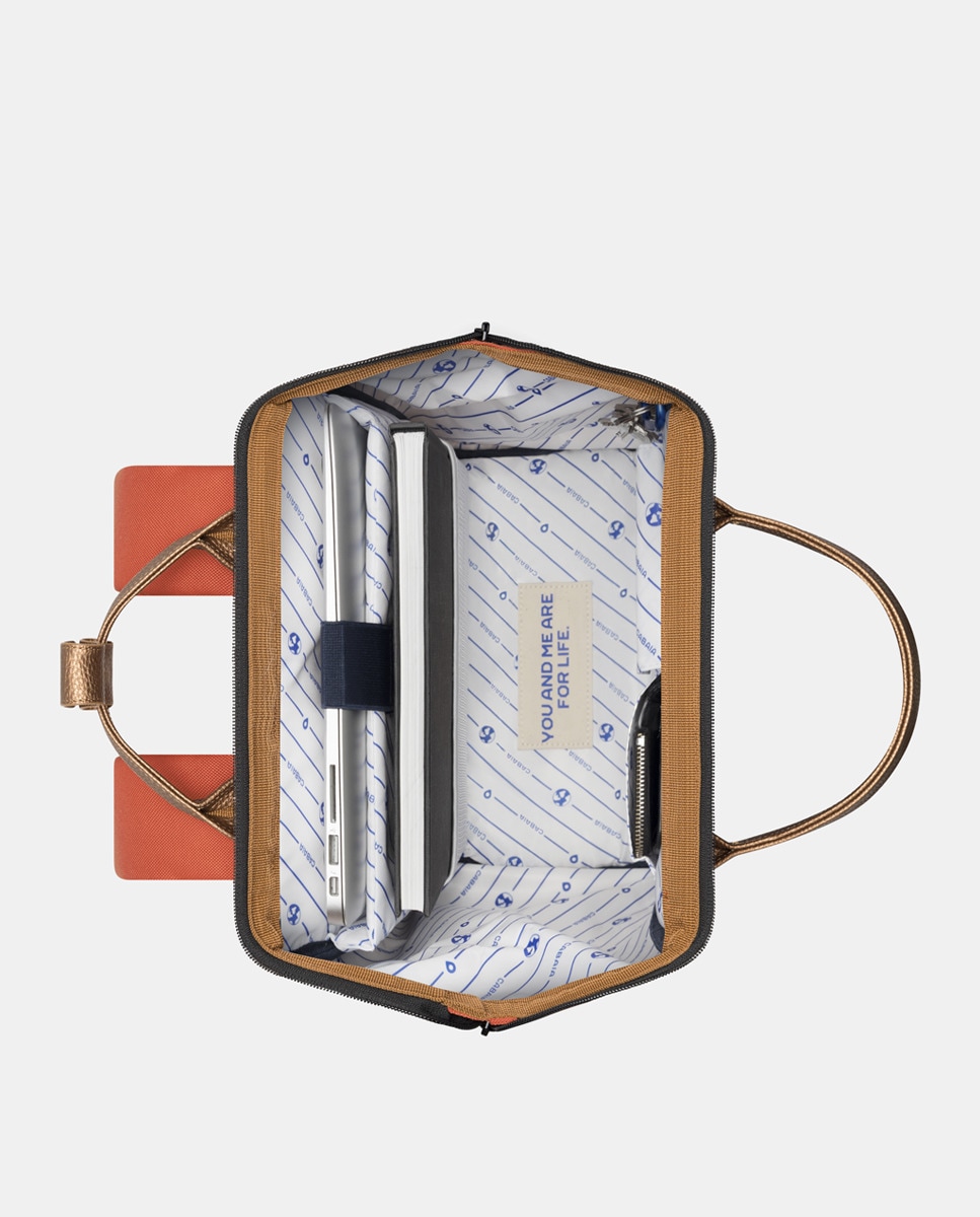 Mochila Média Bogotá Repelente à Água - Laranja Laranja-15