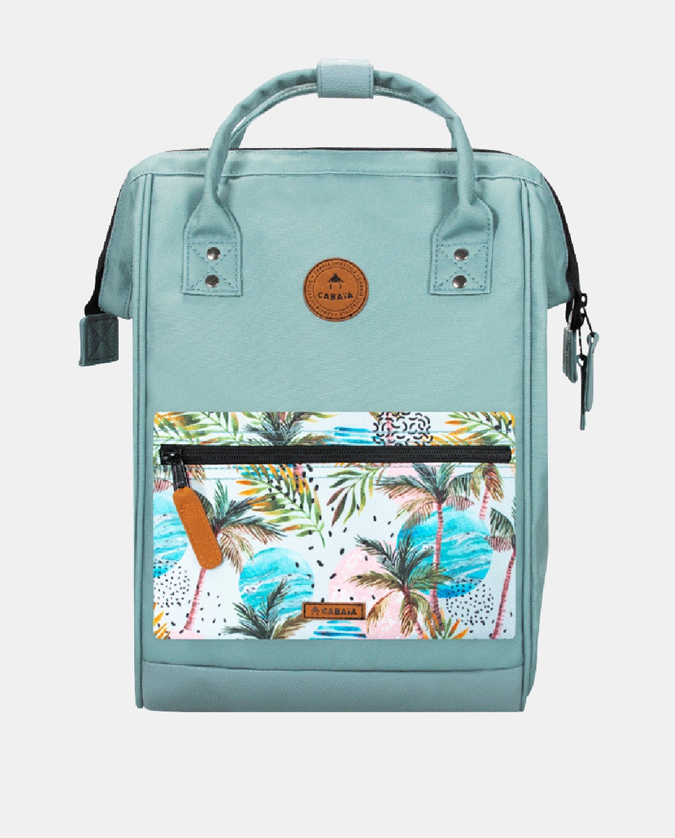 Mochila Seville Medium de Poliéster Reciclado - Verde Verde-claro-14