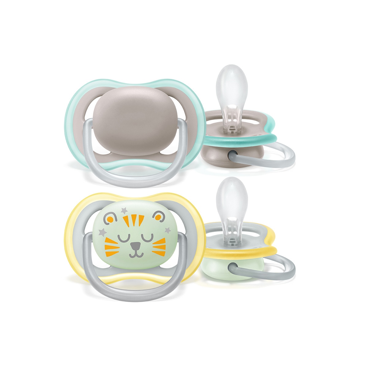 Chupeta Ultra Air Day&Night 0-6 Meses - 2 Un. Azul-claro-1