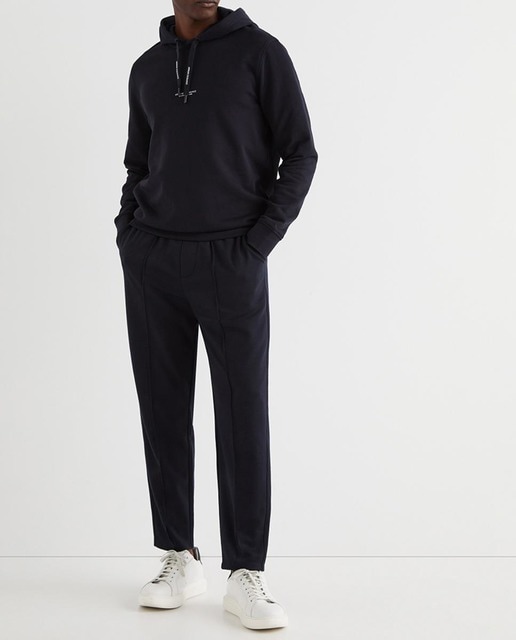 Imagen 0 de Sudadera de hombre azul con capucha