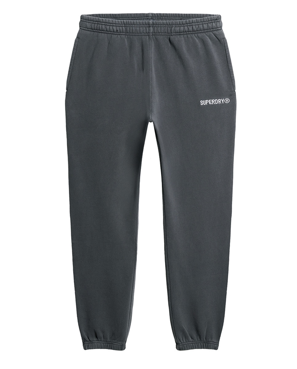 Joggers com Micro Logótipo Estampado Cinzento-escuro-5