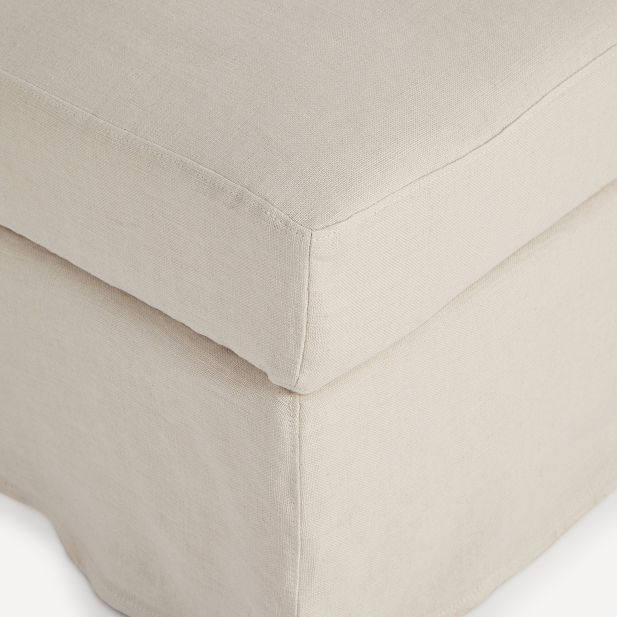 Pufe Desembainhável de Linho Marbore Pedra-3