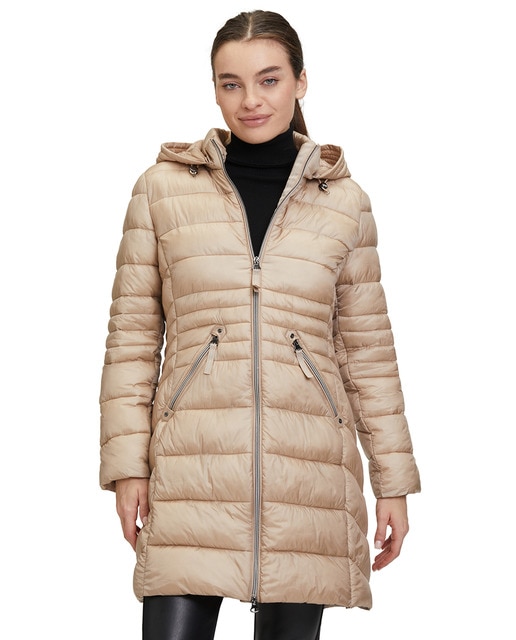 Imagem 0 de Blusão Acolchoado 3/4 com Capuz Desmontável com Pelo