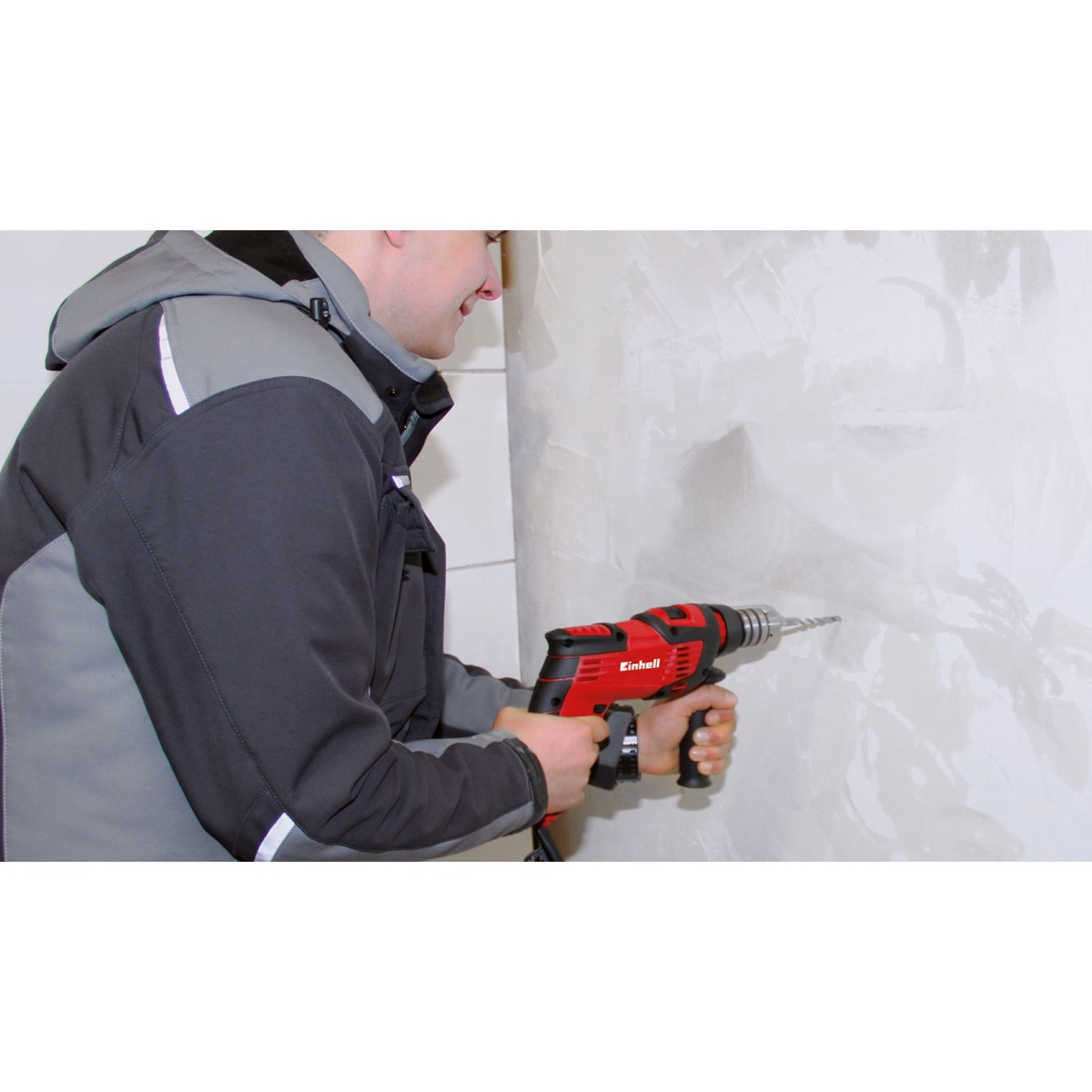 Taladro Percutor Eléctrico con Cable a Red 1010 W TC-ID 1000 E Rojo / Negro-4