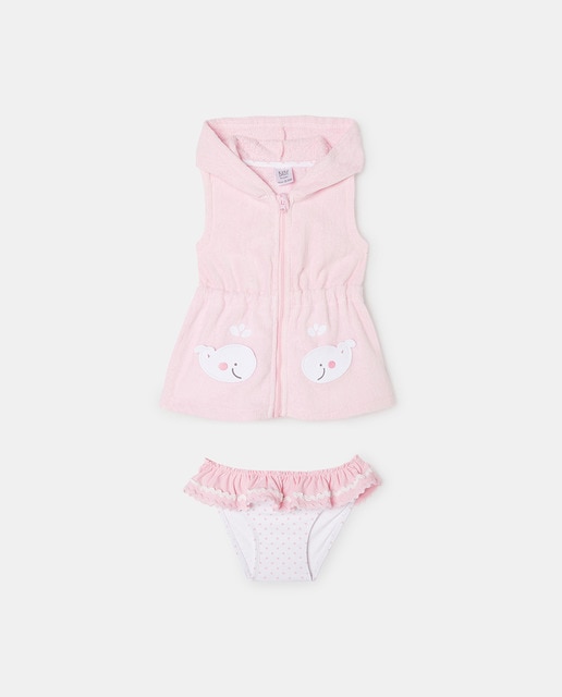 Imagen 0 de Conjunto de bebé niña con estampado de ballena