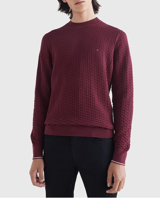 Imagen 0 de Jersey de hombre de estructura con cuello redondo