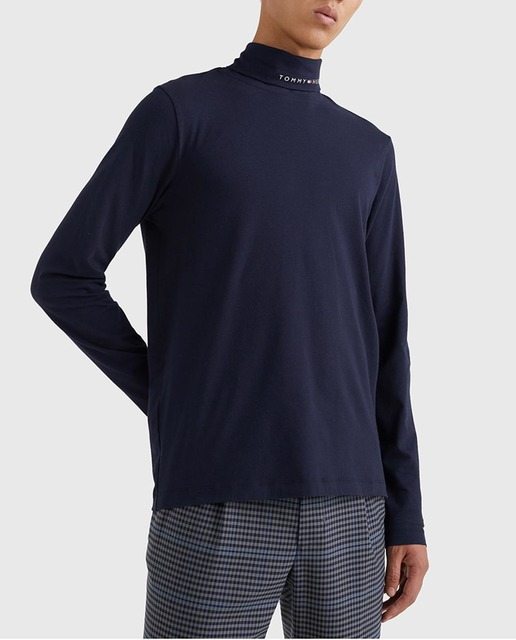 Imagen 0 de Camiseta de hombre de manga larga y cuello alto