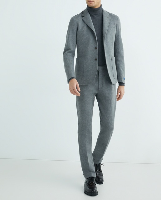 Imagen 0 de Pantalón de traje de punto doble regular