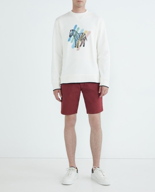 Imagen 0 de Sudadera de hombre  estampado cebra multicolor