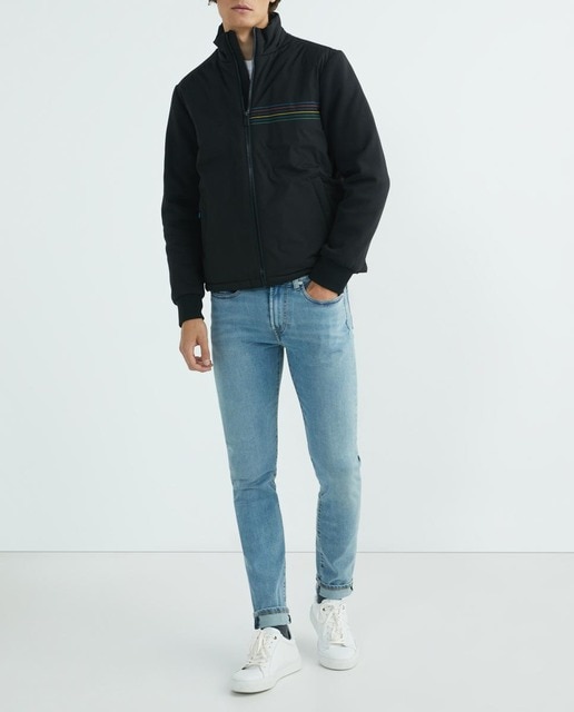 Imagen 0 de Cazadora de hombre tipo bomber impermeable y raya PS