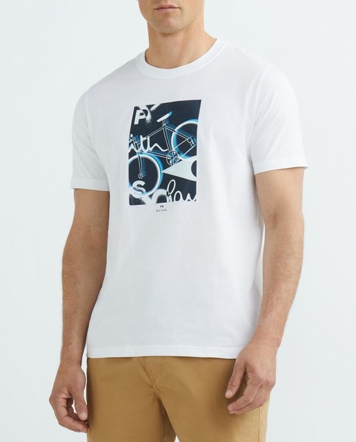 Imagen 0 de Camiseta de hombre manga corta estampado bicicleta