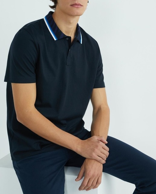 Imagen 0 de Polo de hombre manga corta con logo impreso en pecho