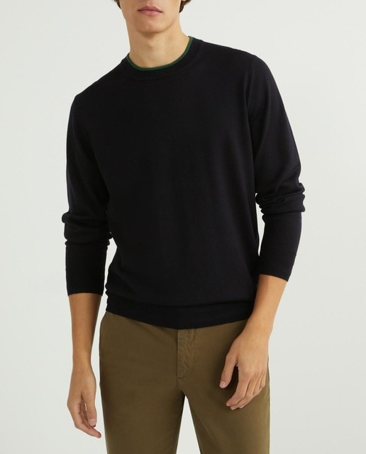 Imagen 0 de Jersey de hombre cuello caja manga larga