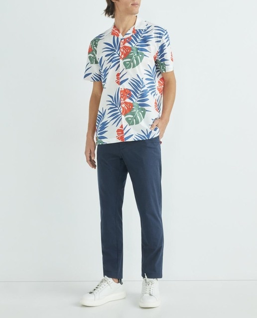 Imagen 0 de Camisa de hombre regular fantasía estampado