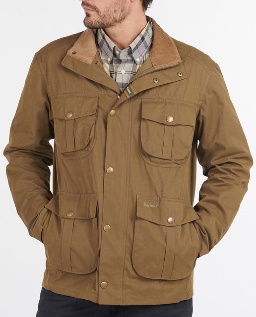 Imagen 0 de Chaqueta de hombre en beige con multibolsillos