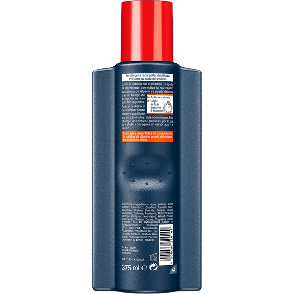 Shampoo gegen Haarausfall für den Mann mit Koffein C1 Flacon 375 ml