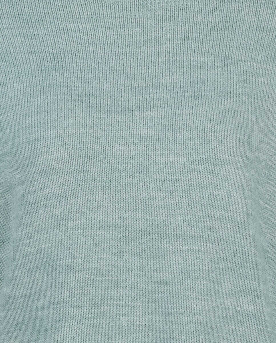 Camisola de malha de mulher com gola alta Sabão-5