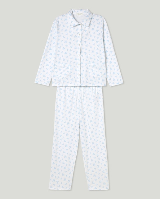 Imagen 0 de Pijama pantalón largo florecitas abotonadas