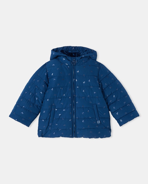 Imagen 0 de Parka de bebé con cremallera central con estampado