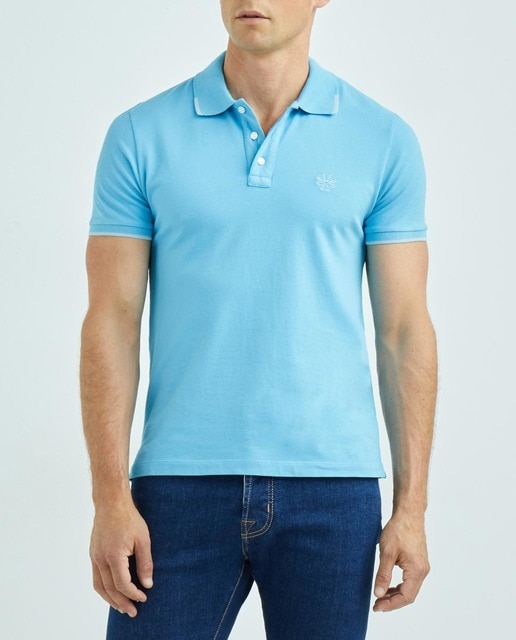 Imagen 0 de Polo de hombre manga corta piqué color