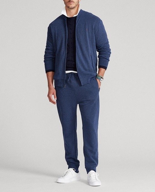 Imagen 0 de Pantalón chándal de hombre regular azul marino tallas grandes