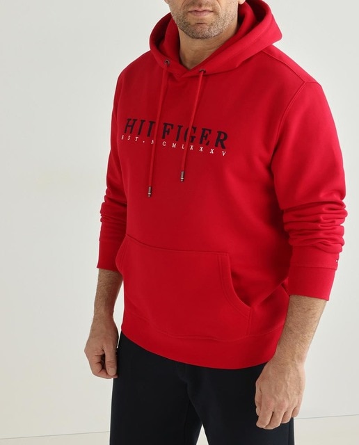 Imagen 0 de Sudadera de hombre con capucha y logo en pecho tallas grandes