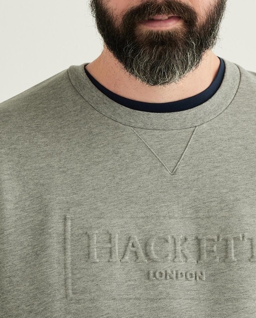 Imagen 0 de Sudadera de hombre con logo en relieve tallas grandes